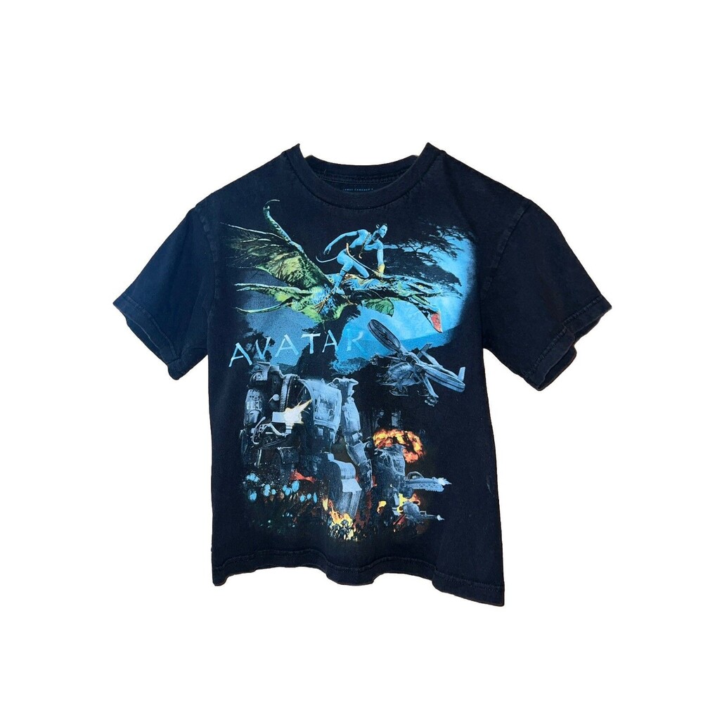 AVATAR Movie T-shirt Vintage 2009 James Cameron Licensed Promo Youth Medium Rare
